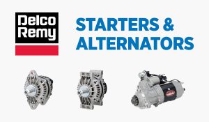 Promo graphic for Delco Remy Starters & Alternators